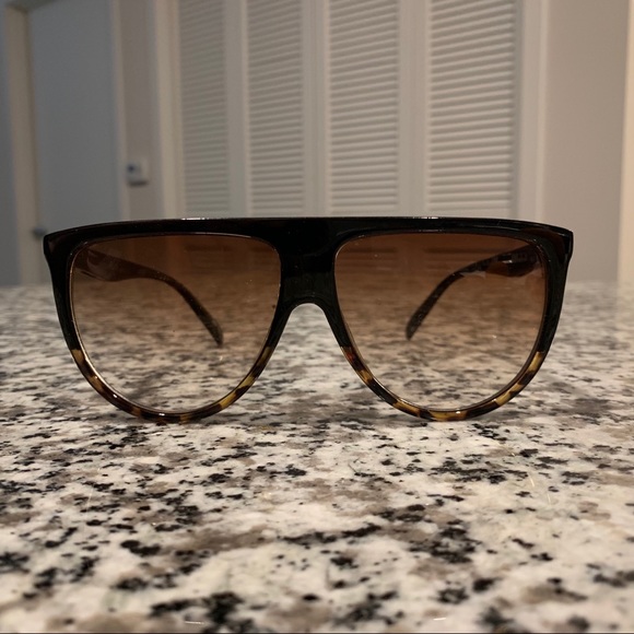 flat top ombre sunglasses